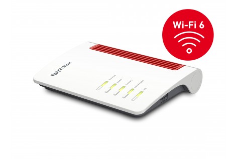 AVM FRITZ!Box 7530 AX router wireless Gigabit Ethernet Dual-band (2.4 GHz/5 GHz) Rosso, Bianco 20002944