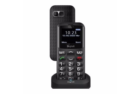 Beghelli SLV11 4,5 cm (1.77") 71 g Nero Telefono per anziani