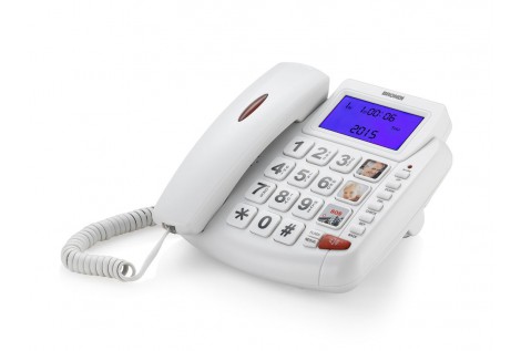 Brondi Bravo 90 Telefono analogico Bianco Identificatore di chiamata