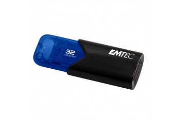 Emtec B110 Click Easy 3.2 unità flash USB 32 GB USB tipo A 3.2 Gen 2 (3.1 Gen 2) Nero, Blu