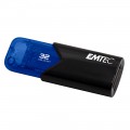 Emtec B110 Click Easy 3.2 unità flash USB 32 GB USB tipo A 3.2 Gen 2 (3.1 Gen 2) Nero, Blu ECMMD32GB113