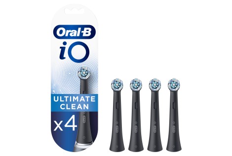 Oral-B iO Ultimate Clean Testine Di Ricambio Nere , 4 Pezzi 80335628