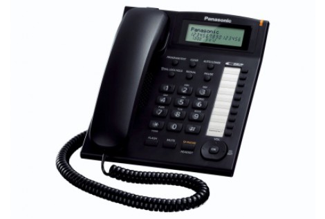 Panasonic KX-TS880EXB telefono Telefono analogico Nero Identificatore di chiamata