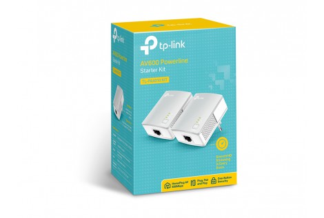 TP-LINK TL-PA4010KIT adattatore di rete powerline 600 Mbit/s Collegamento ethernet LAN Bianco 2 pezzo(i)