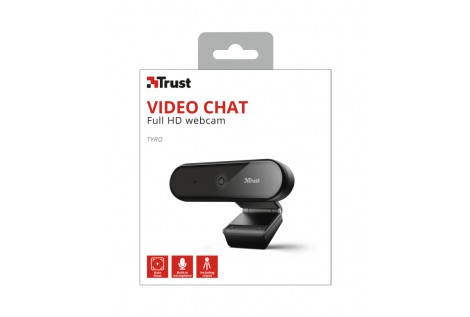Trust Tyro webcam 1920 x 1080 Pixel USB Nero