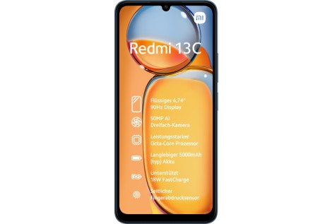 Xiaomi Redmi 13C 17,1 cm (6.74") Doppia SIM 4G USB tipo-C 8 GB 256 GB 5000 mAh Blu, Blu marino REDMI13C8256GBBLUE